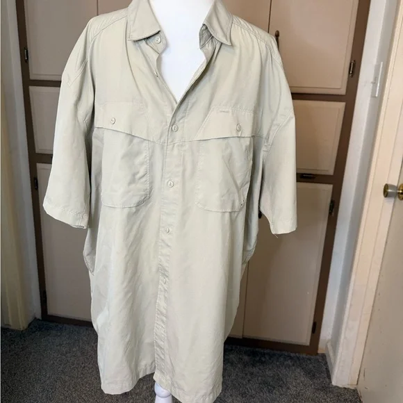 Under Armour Casual Button Down Shirt - Light Tan - Picture 2 of 10